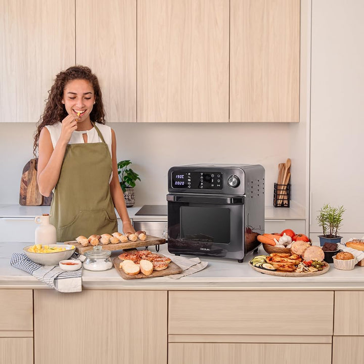 Cecotec Backofen-Fritteuse Bake&Fry 1500 Touch. 15 Liter, 1700 W, Gesündere Ergebnisse, Touchscreen,