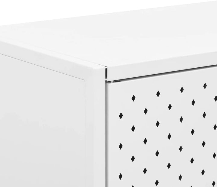 vidaXL Sideboard 3 Türen Kommode Anrichte Beistellschrank Schrank Mehrzweckschrank Standschrank Stah
