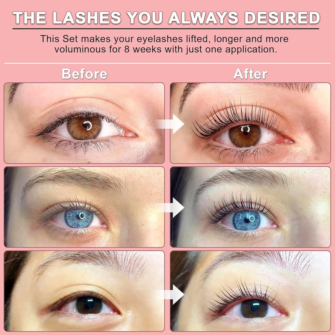 Lashlift Set – Komplettset für das Wimpernlifting – Einfache Anwendung und langanhaltendes Finish –