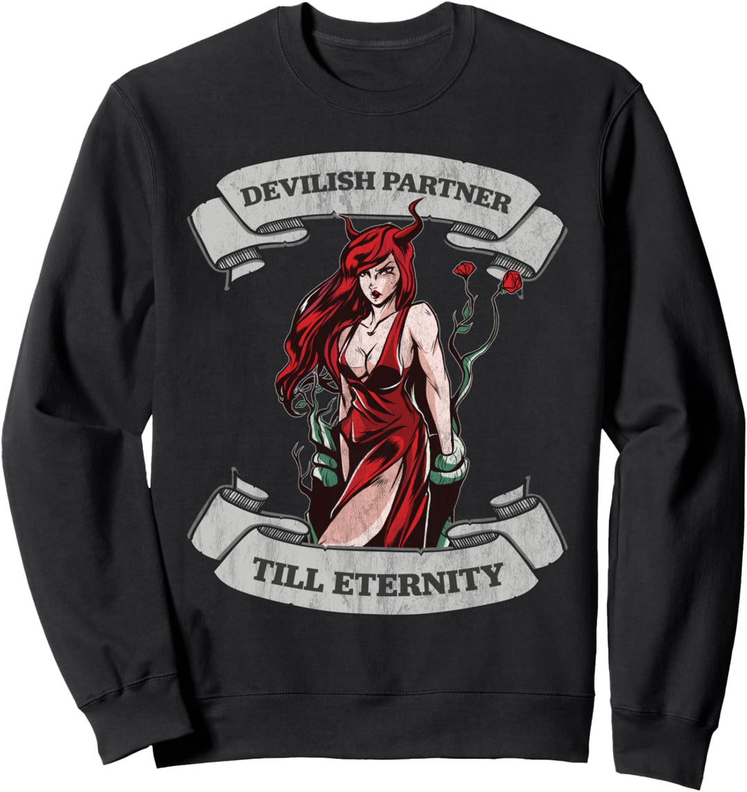 Hail Satan Dämon Succubus Demon Partner Okkultes Satanismus Sweatshirt