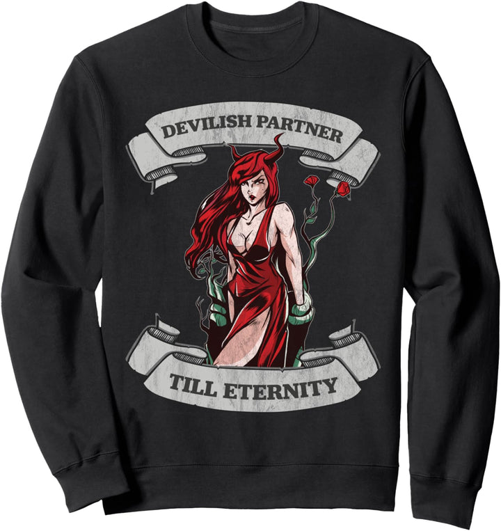 Hail Satan Dämon Succubus Demon Partner Okkultes Satanismus Sweatshirt