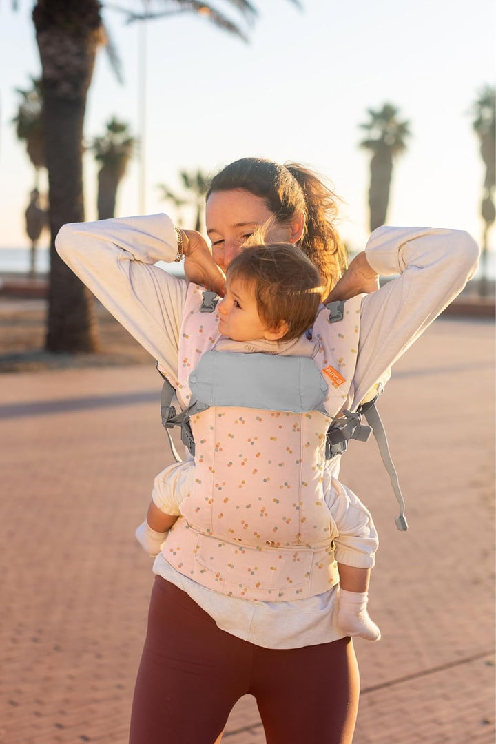 Beco Gemini Babytrage Neugeborene ab Geburt bis Kleinkind - 4 Tragepositionen Baby Trage aus 100% Ba