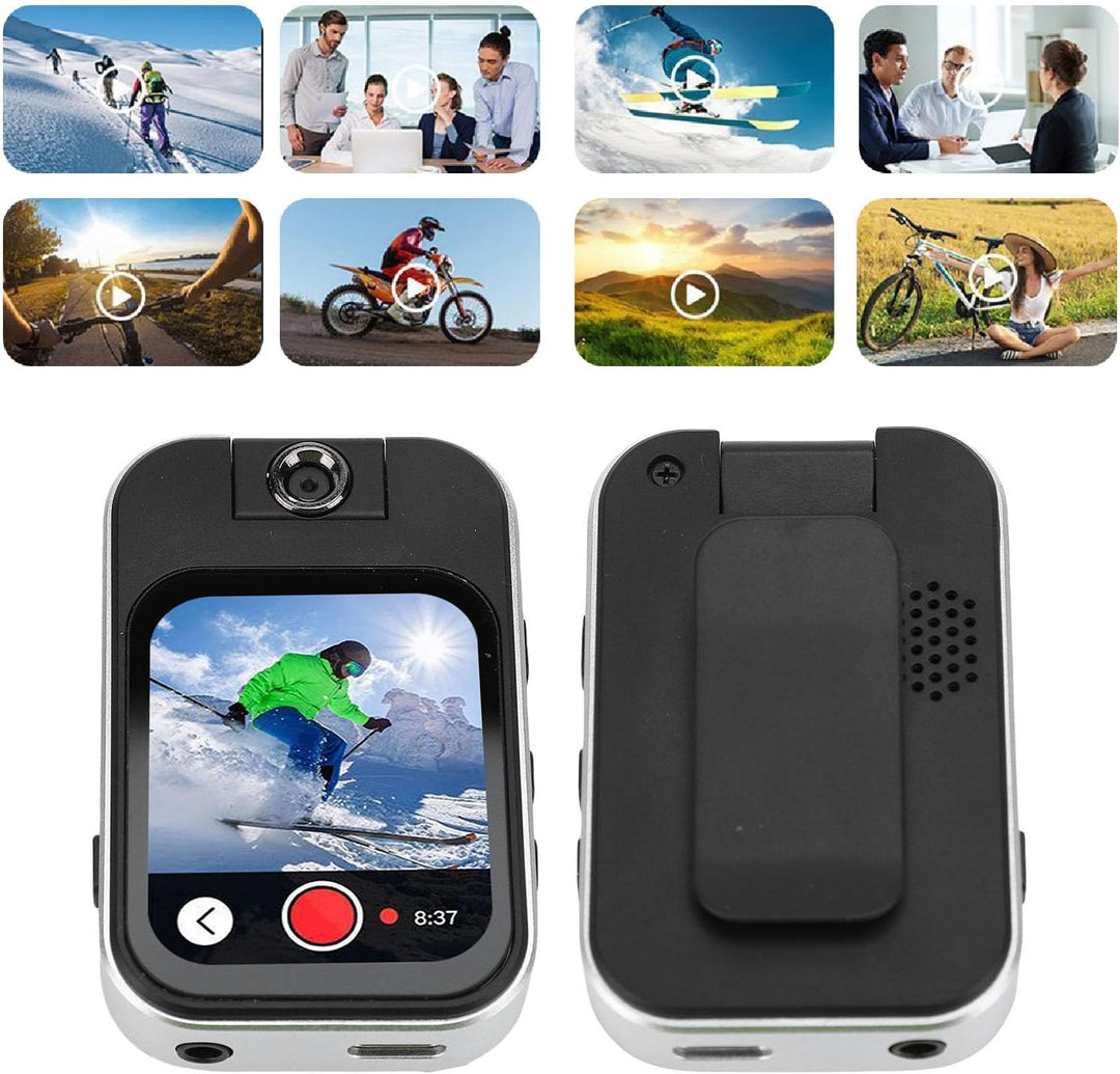 MP3 Player Bluetooth 5.4 Sportclip mit Kamera 2.0 Zoll Touchscreen Musik Player für Sport, MP3-Playe