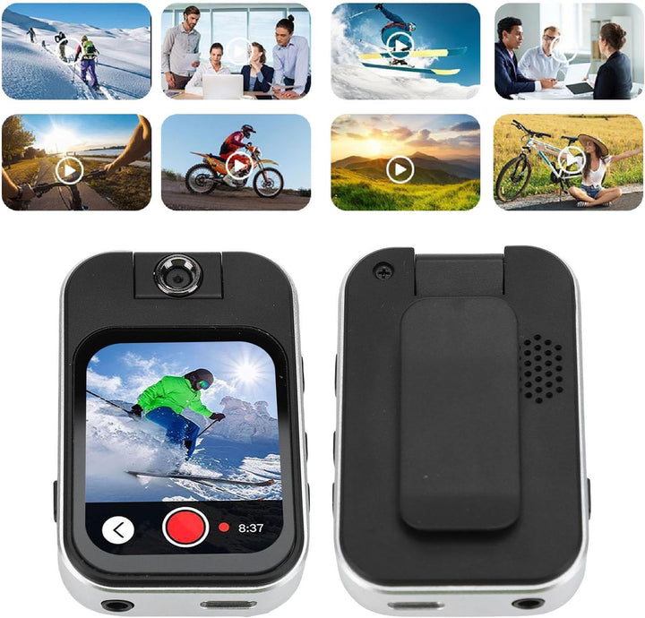 MP3 Player Bluetooth 5.4 Sportclip mit Kamera 2.0 Zoll Touchscreen Musik Player für Sport, MP3-Playe