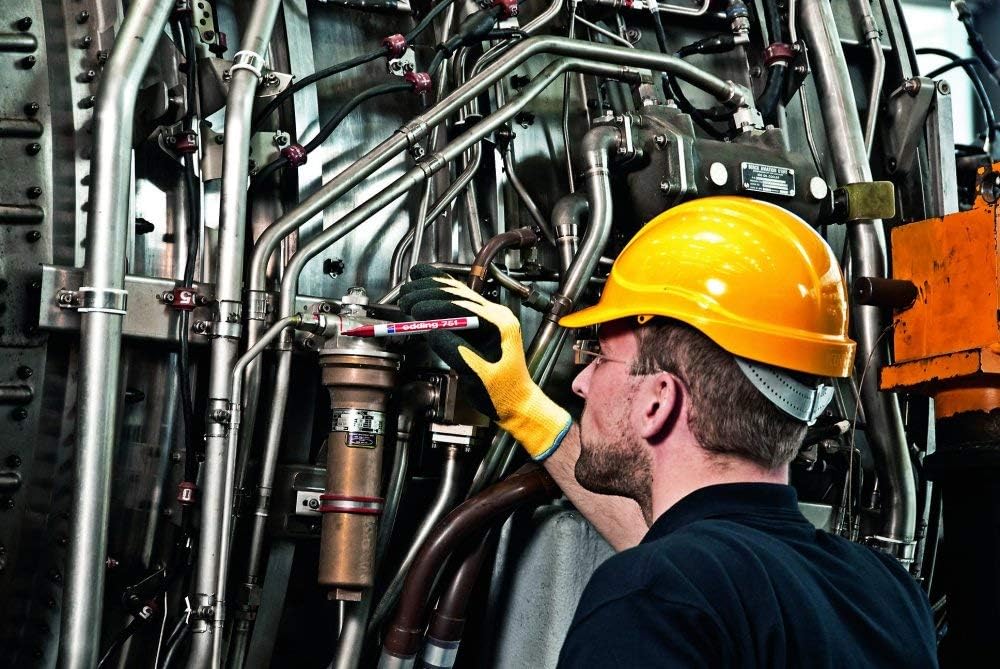 edding 751 Lackmarker - blau - 10 Stifte - Rundspitze 1-2 mm - Lackstift zur Markierung und Beschrif