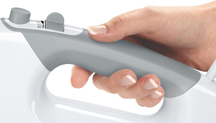 Bosch Hausgeräte Handrührer ErgoMixx MFQ36440, 2 Rührbesen, 2 Edelstahl-Knethaken, Pürierstab, Beche