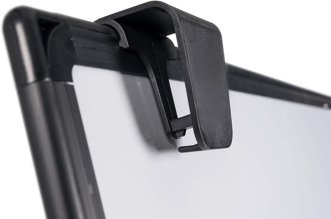 BoardsPlus Dreibein Flipchart, Magnetische Tafel, Mit Aluminiumrahmen, höhenverstellbar, Schwarz, Ge