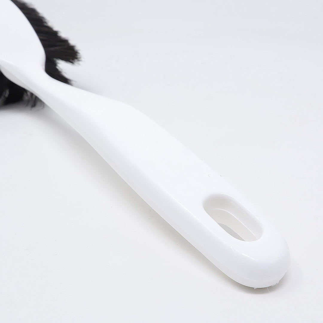 gws Spülbürste Langkopfbürste 4 Bürsten weiss - Küchenbürste mit Schabkante - Besatz Rosshaar Weiss