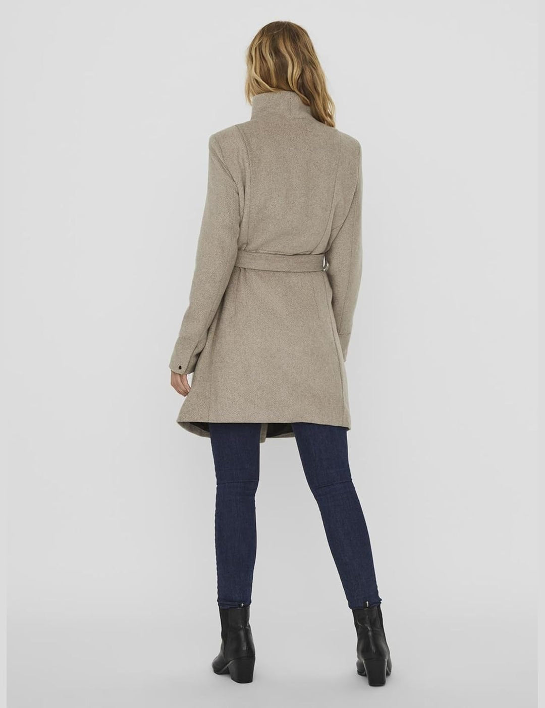 VERO MODA Female Mantel VMTWODOPE Mantel, Silver Mink/Detail:MELANGE