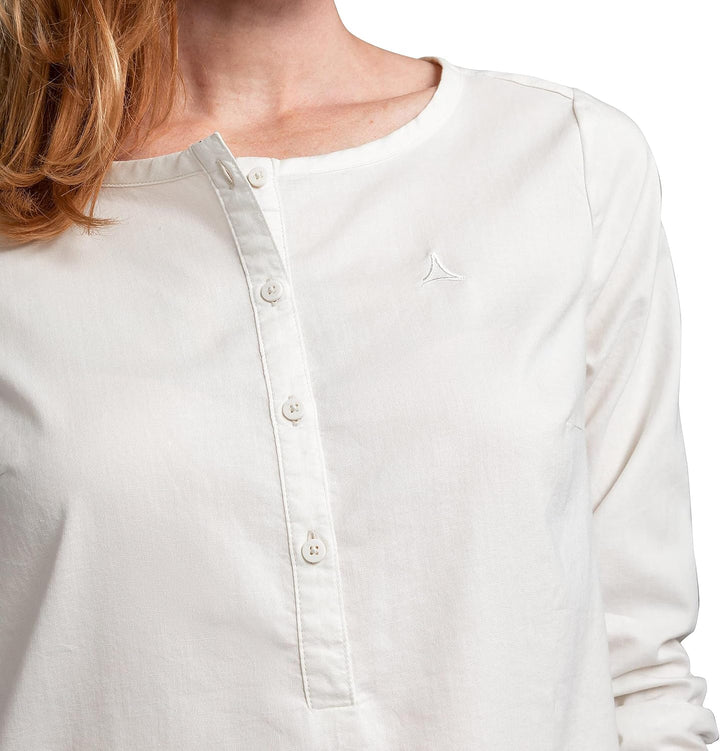 Schöffel Damen Catania Bluse Outdoorbluse Hemd 38 Whisper White, 38 Whisper White