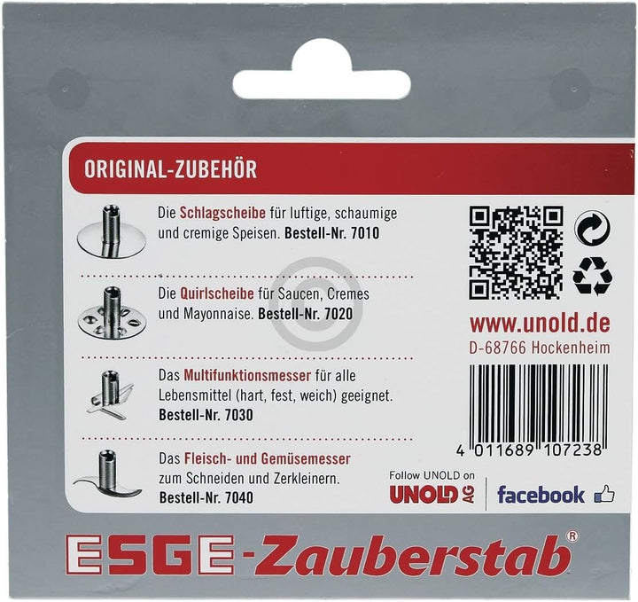 Messer kompatibel mit UNOLD 7040 Fleischmesser für elektrische Stabmixer