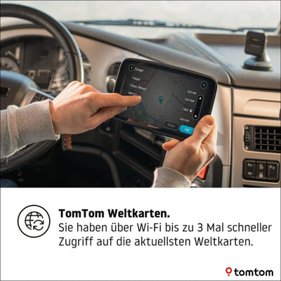 TomTom LKW Navigationsgerät GO Expert (5 Zoll Display, Routen für grosse Fahrzeuge, Stauvermeidung d