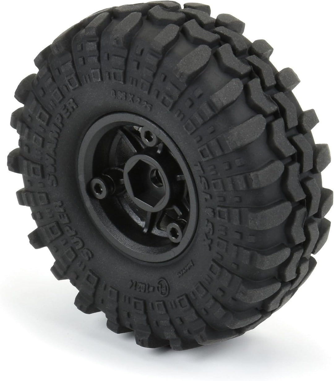Pro-line Racing 1/24 Super Swamper F/R 1.0 Reifen MTD 7 mm Schwarz 4 PRO1021410, Small