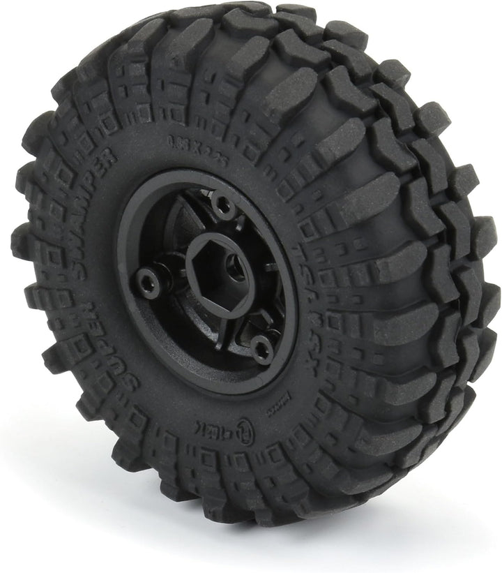 Pro-line Racing 1/24 Super Swamper F/R 1.0 Reifen MTD 7 mm Schwarz 4 PRO1021410, Small