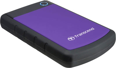 Transcend TS4TSJ25H3P 4TB portable, externe Festplatte (HDD) in purple (lila) mit Backup-Funktion (D