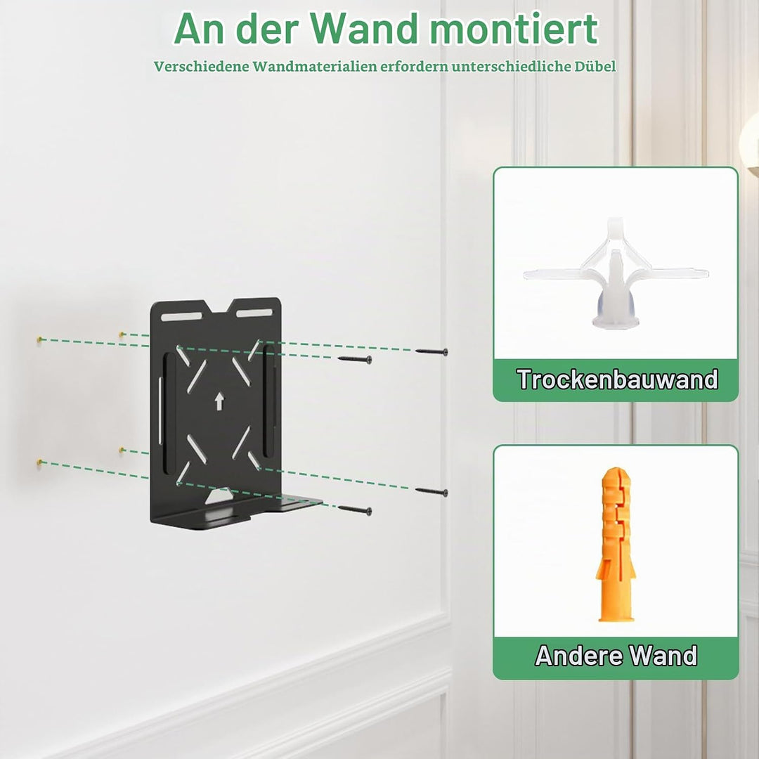 Universal Halterung für HP Dell Lenovo Mini PC Verstellbare Wand und VESA Halterung für Mini Compute