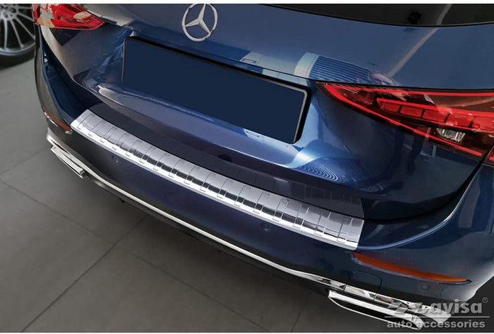 Avisa Edelstahl Heckstossstangenschutz kompatibel mit Mercedes C-Klasse AMG Estate (S206) 2021- 'Rib