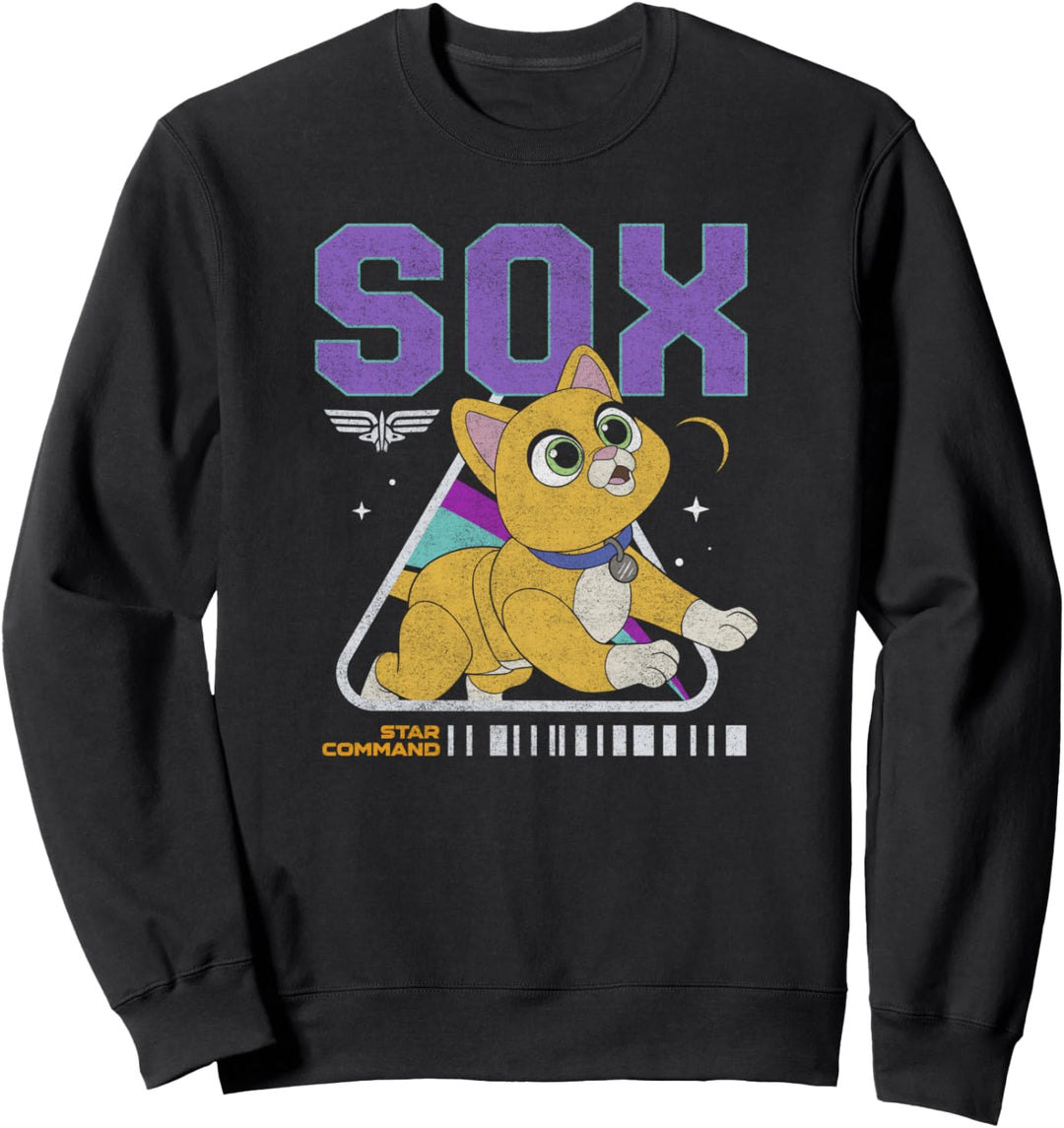 Disney Pixar Lightyear Sox Star Command Cat Poster Sweatshirt