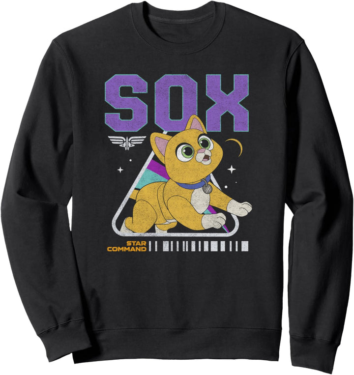 Disney Pixar Lightyear Sox Star Command Cat Poster Sweatshirt