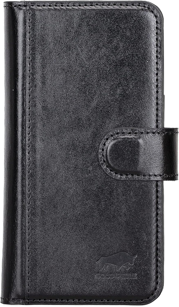 Solo Pelle Lederhülle kompatibel für iPhone 13 in 6.1 Zoll abnehmbare Hülle (2in1) Harvard Double in