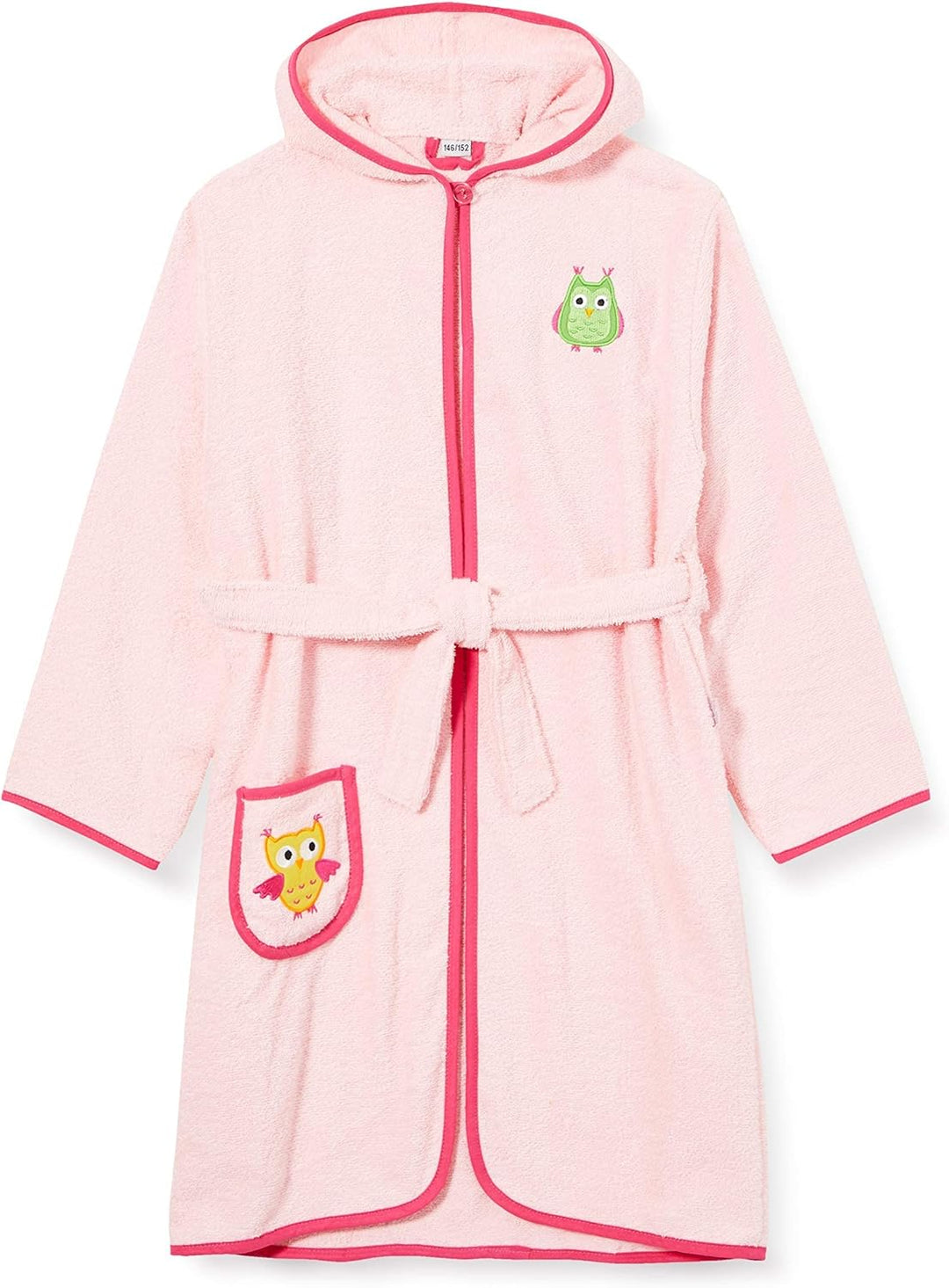 Playshoes Unisex Kinder Frottee-Bademantel Morgenmantel 134-140 Eule, 134-140 Eule