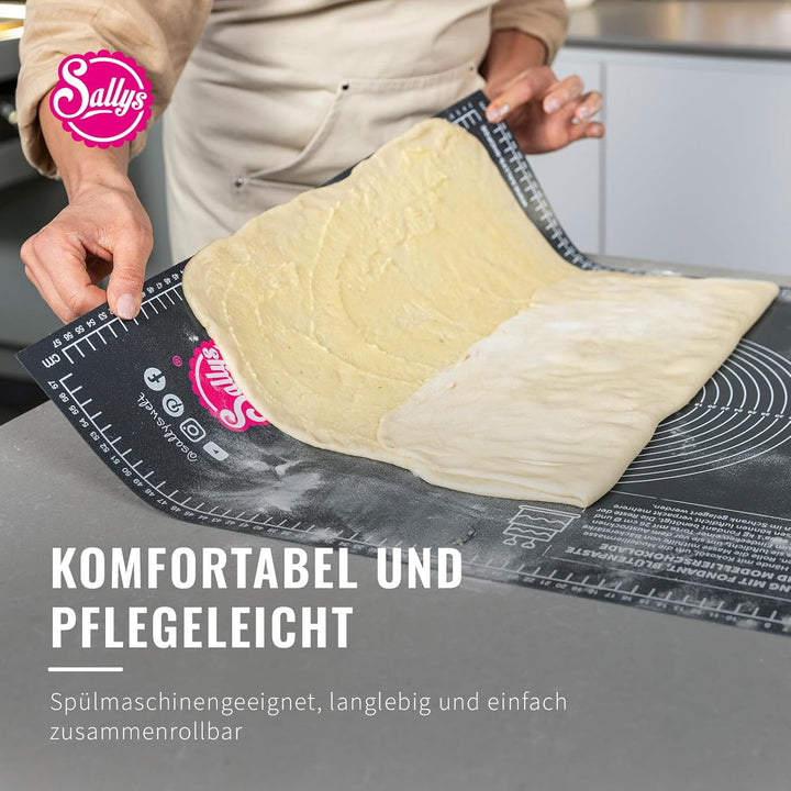 Sallys Silikon Backmatte/Gewebematte - Silikon - verschiede Grössen (60x60) BPA frei- einfach, umwel