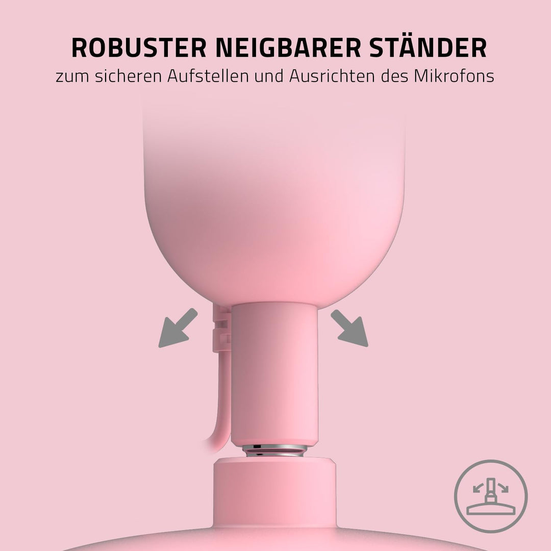 Razer Seiren Mini (Quartz) - USB Kondensator-Mikrofon für Streaming (Kompakt mit Supernieren-Richtch