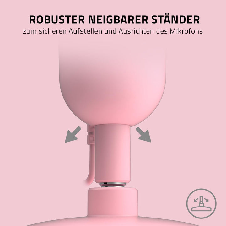 Razer Seiren Mini (Quartz) - USB Kondensator-Mikrofon für Streaming (Kompakt mit Supernieren-Richtch