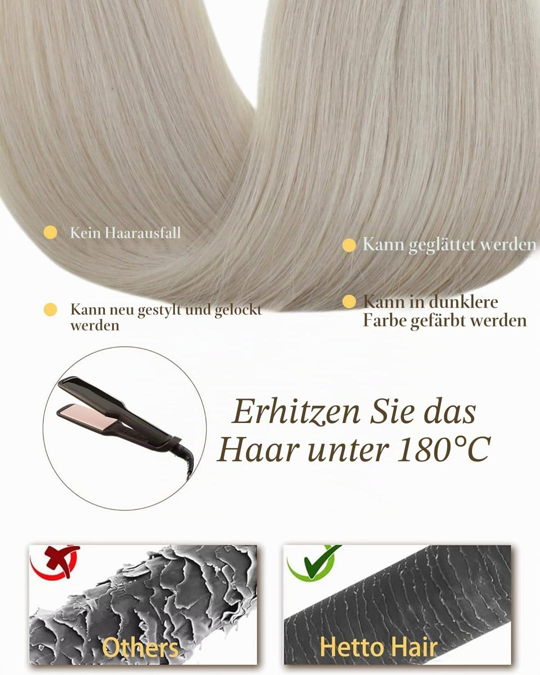 Hetto Microring Echthaar Extensions Blond Microing Echthaar Extensions Micro Ring Remy Extensions Mi