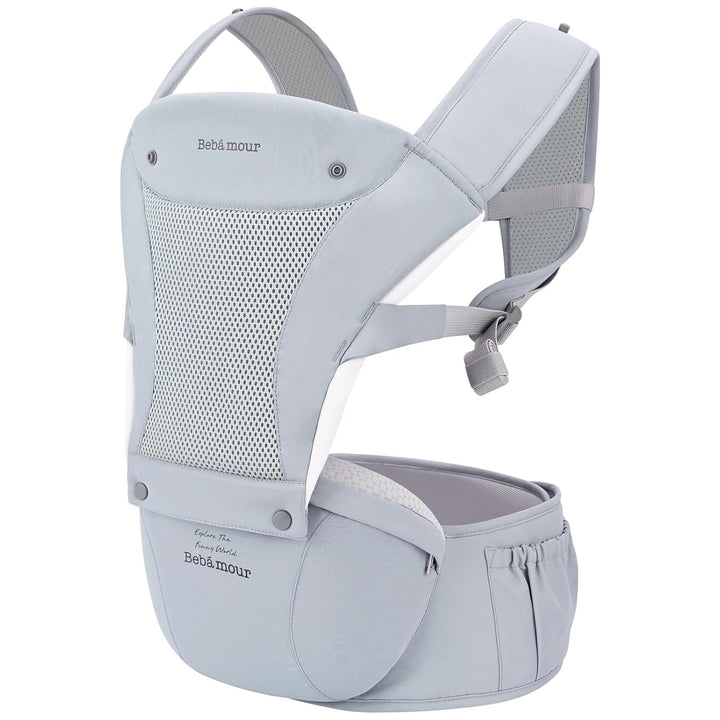 Bebear Babytrage für 0-36 Monate, 3D Air Mesh Rucksack für Neugeborene bis Kleinkinder,ergonomischer