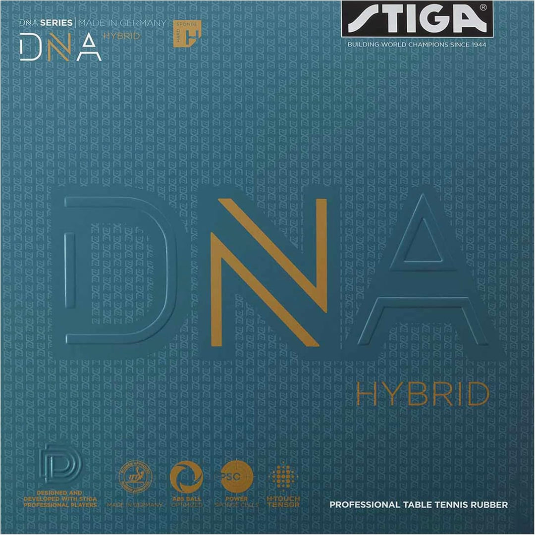 STIGA Unisex – Erwachsene DNA Hybrid H Tischtennisbelag 2.1 mm Schwarz, 2.1 mm Schwarz