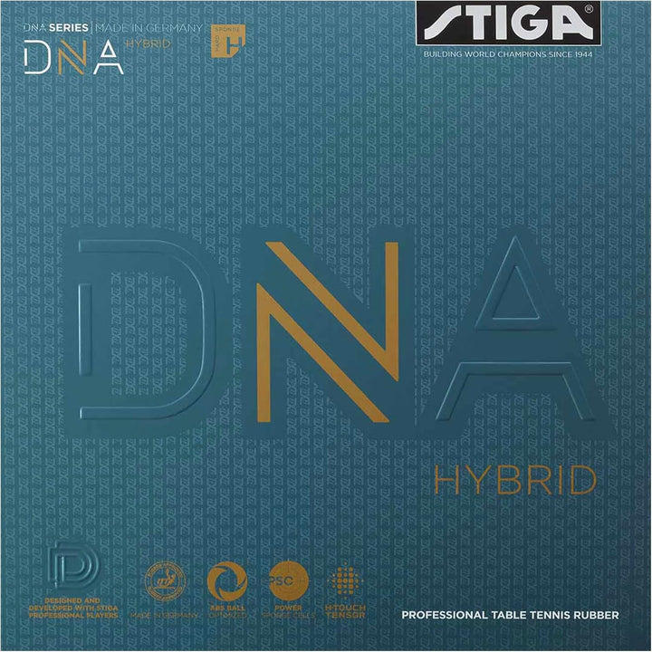 STIGA Unisex – Erwachsene DNA Hybrid H Tischtennisbelag 2.1 mm Schwarz, 2.1 mm Schwarz