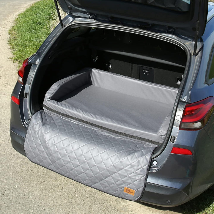 your GEAR Termoli 100 x 70 cm - Hundebett für Auto Kofferraum mit Ladekantenschutz, Hundekorb, Hunde