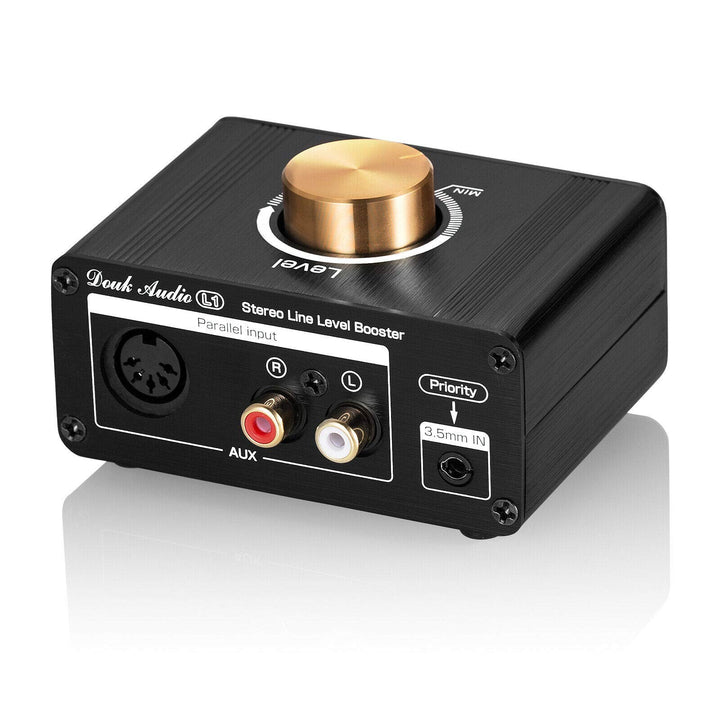 Mini Stereo Line Level Booster Verstärker Audio Preamp für MP3, iPod, iPad, iPhone, 20dB Gain + Laut