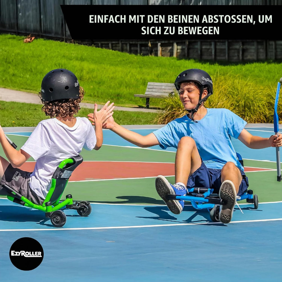 Ezyroller Funfahrzeug Drifter Pro X Jugendliche Erwachsene Dreirad ab 10 Trike (blau), Blau