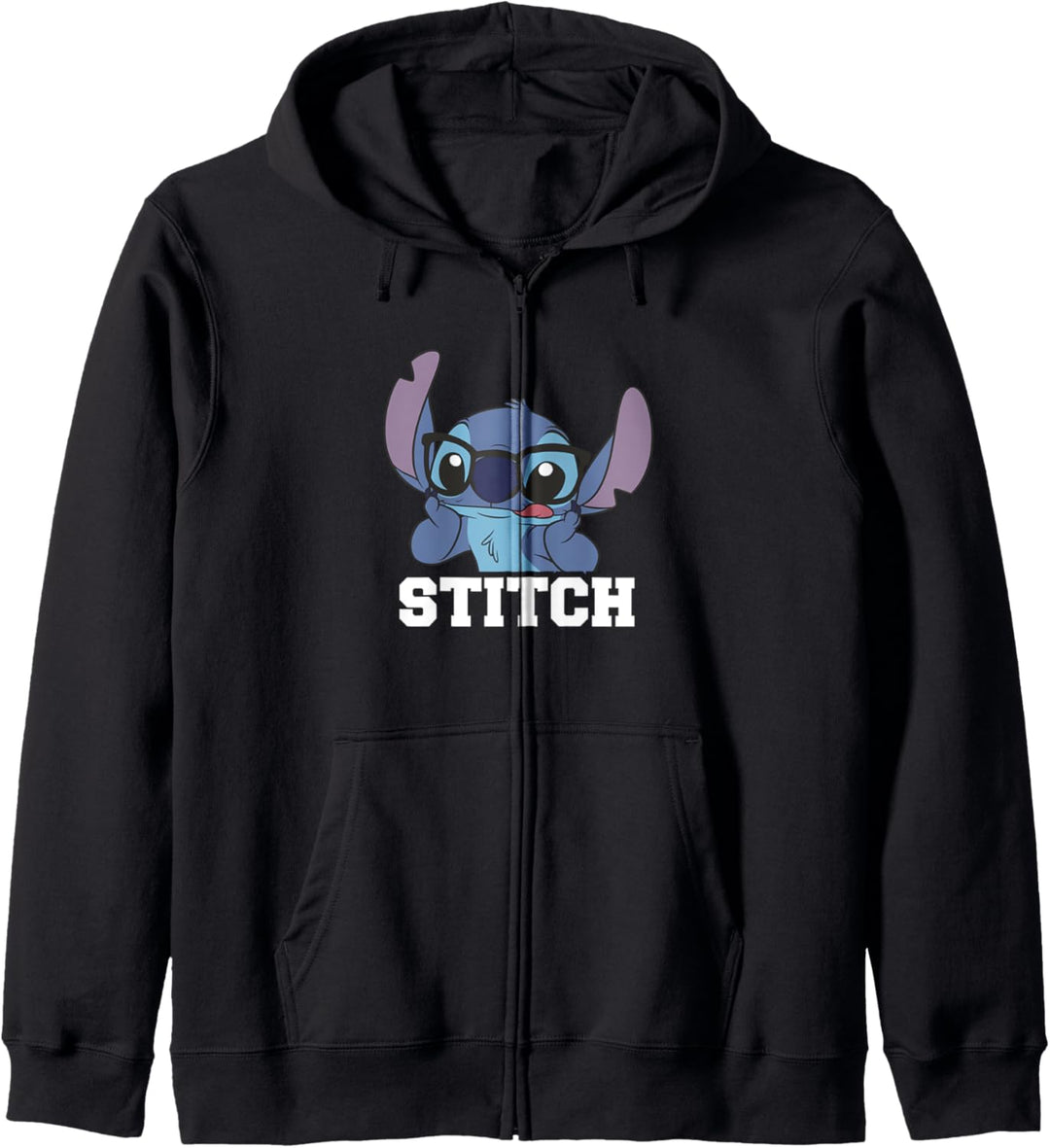 Disney Lilo & Stitch With Glasses Funny Face Kapuzenjacke