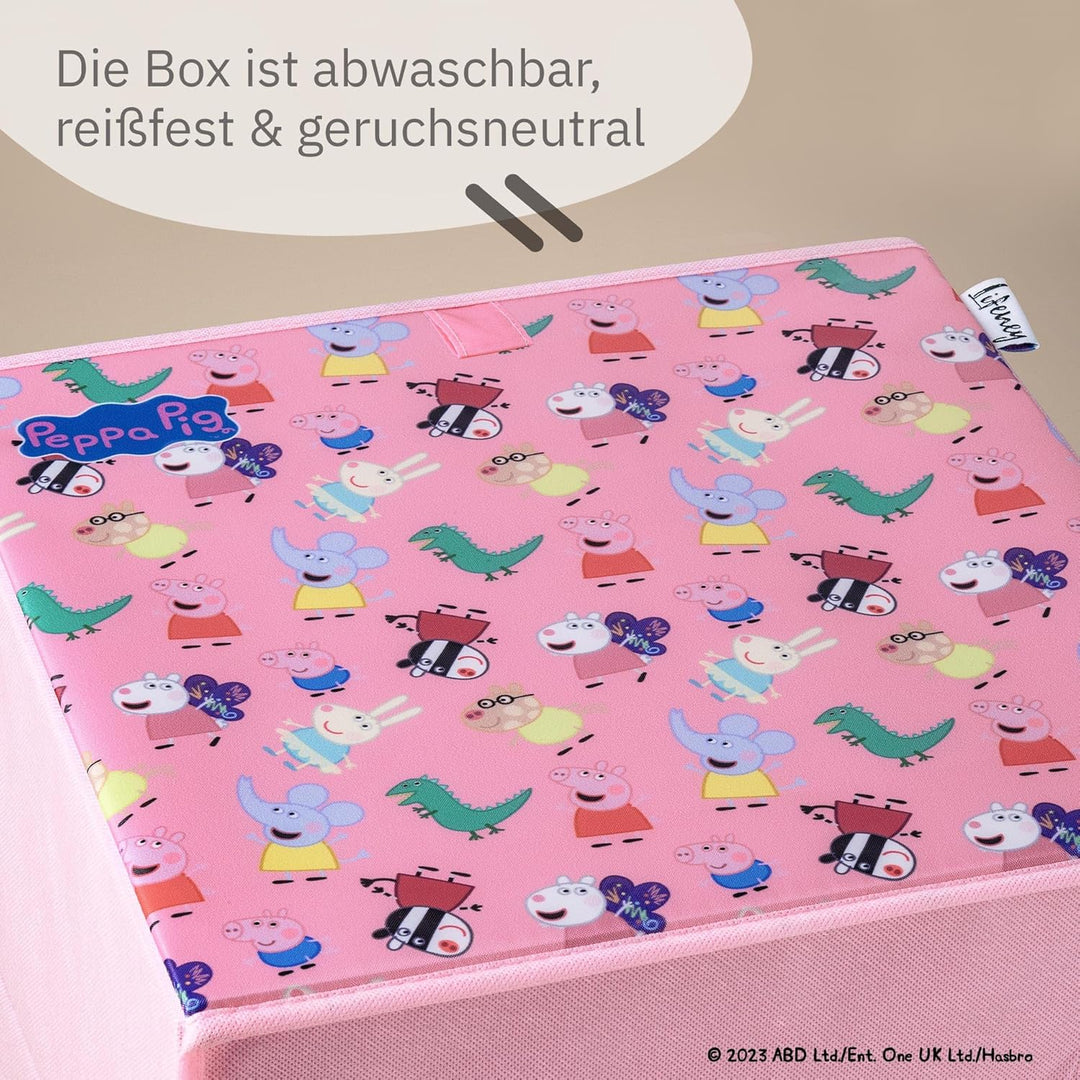 meets Peppa Wutz Aufbewahrungsboxen für Kinder 3er Set – Box-Set mit Peppa Pig Motiven zur Aufbewahr