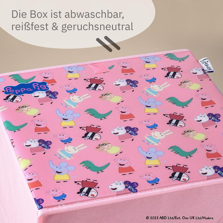 meets Peppa Wutz Aufbewahrungsboxen für Kinder 3er Set – Box-Set mit Peppa Pig Motiven zur Aufbewahr