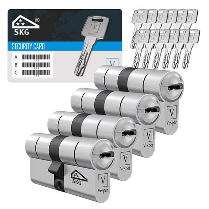 Vesper Extreme SKG3*** - Schliesszylinder gleichschliessend konfigurierbar - 1–4 Zylinder individuel