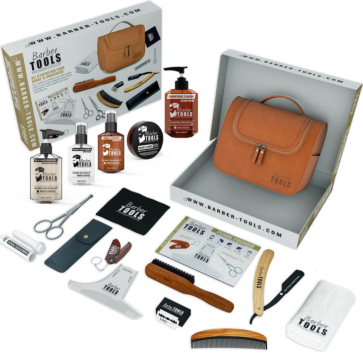 ✮ BARBER TOOLS ✮ Kit/Bartpflege set/Bart-set/Bart und Rasur | Kosmetik Made in