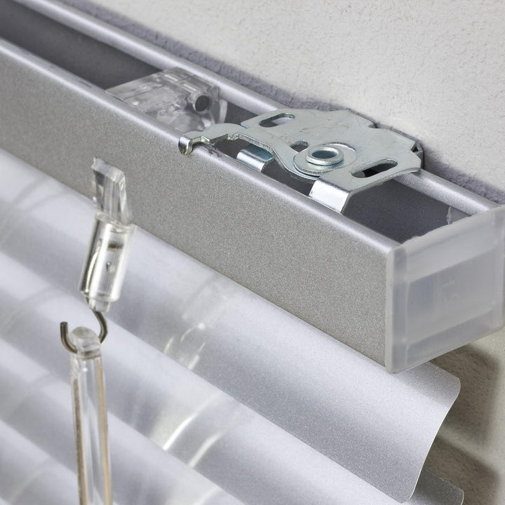 Alu Jalousie Silber - Breite 40 bis 240 cm - Höhe 130/160 / 220 cm - Tür Fenster Rollo Jalousette Al