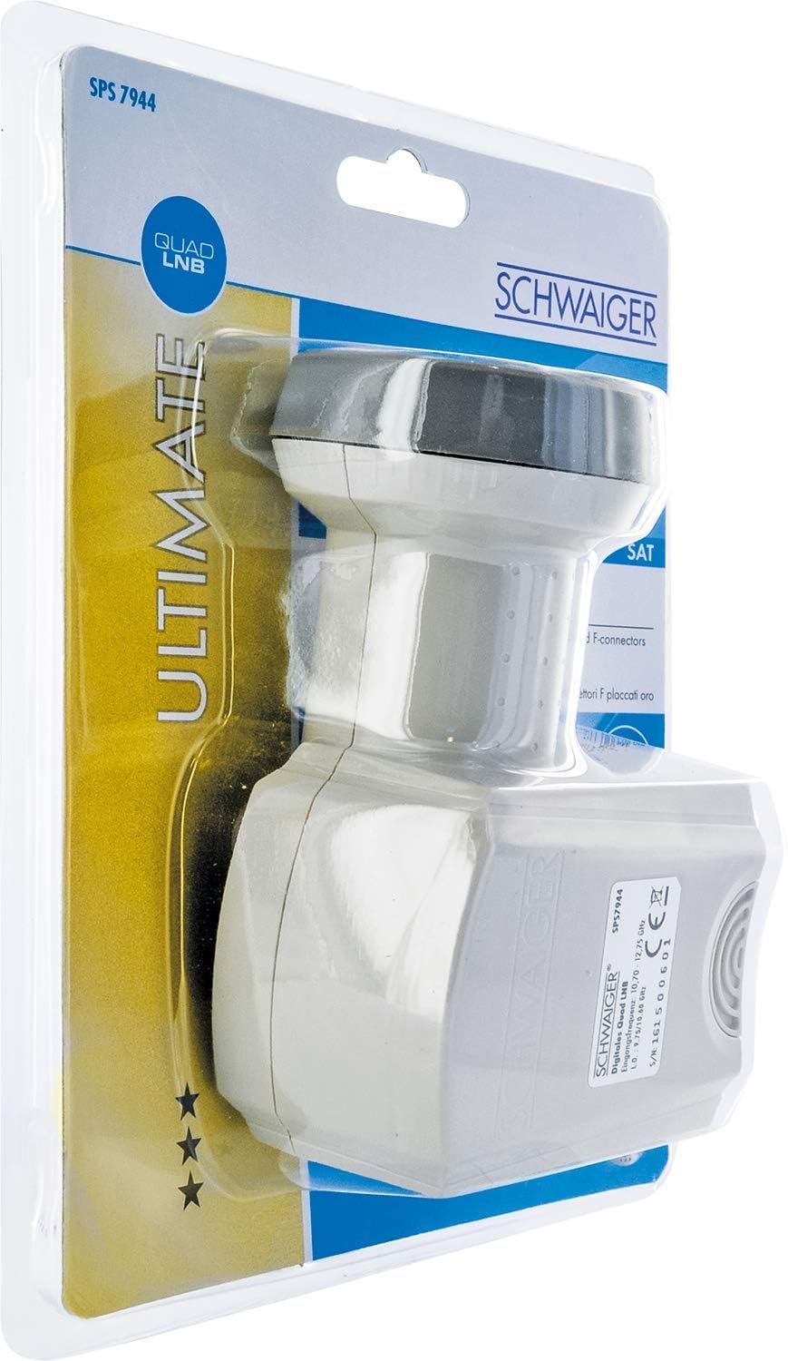 Schwaiger Sun Protect - Digitales Quad LNB (hellgrau)