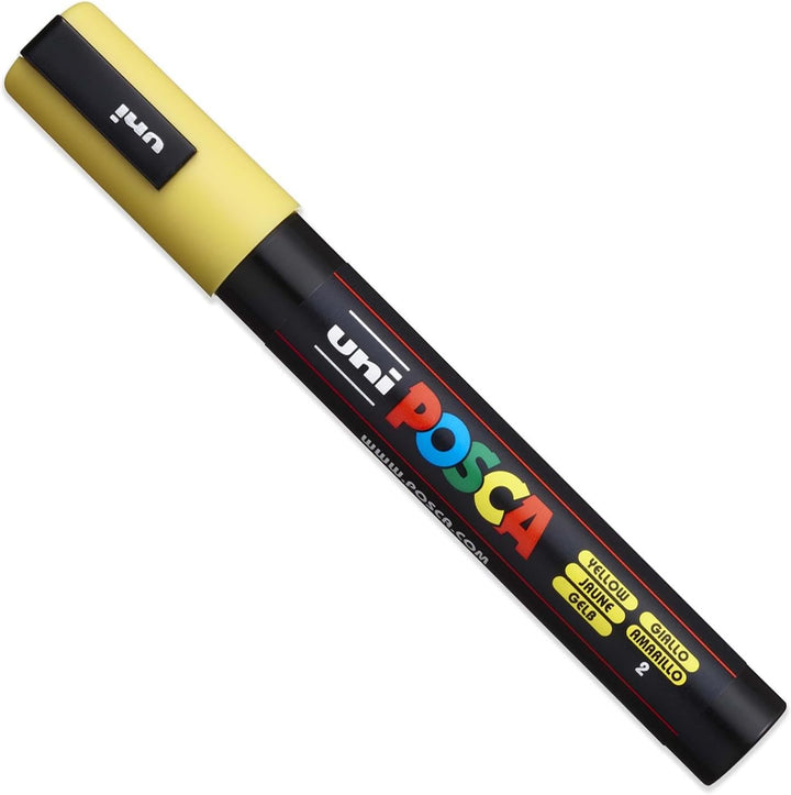 Posca PC-5M Farbmarker, Kunststifte, 1,8–2,5 mm, Set mit Sonnenuntergangsfarben, 8 Stück in Geschenk