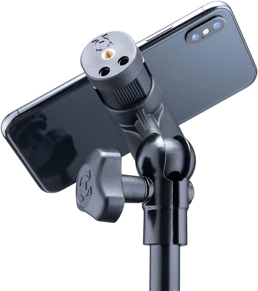 Hercules Smartphonehalter, Cold-Shoe-Adapter für Licht, Gewinde für Kamera