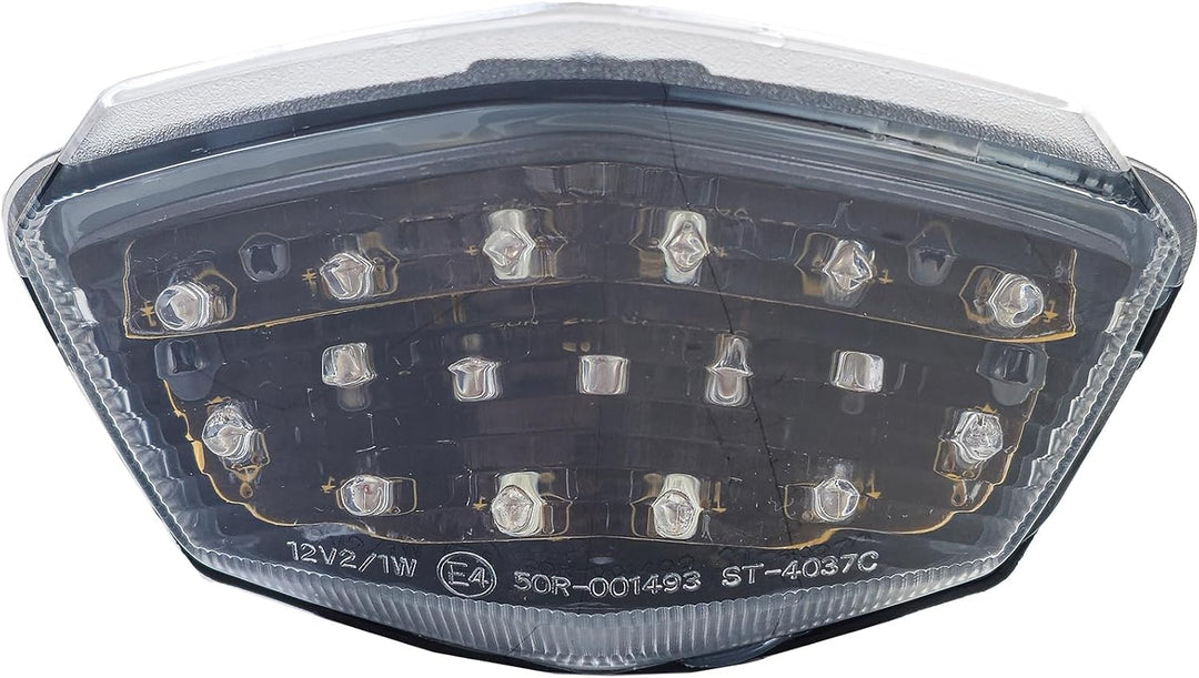 Motorrad LED Rücklicht Klarglas Schwarz für Kawasaki Ninja 250R EX250 08-11