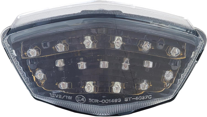 Motorrad LED Rücklicht Klarglas Schwarz für Kawasaki Ninja 250R EX250 08-11