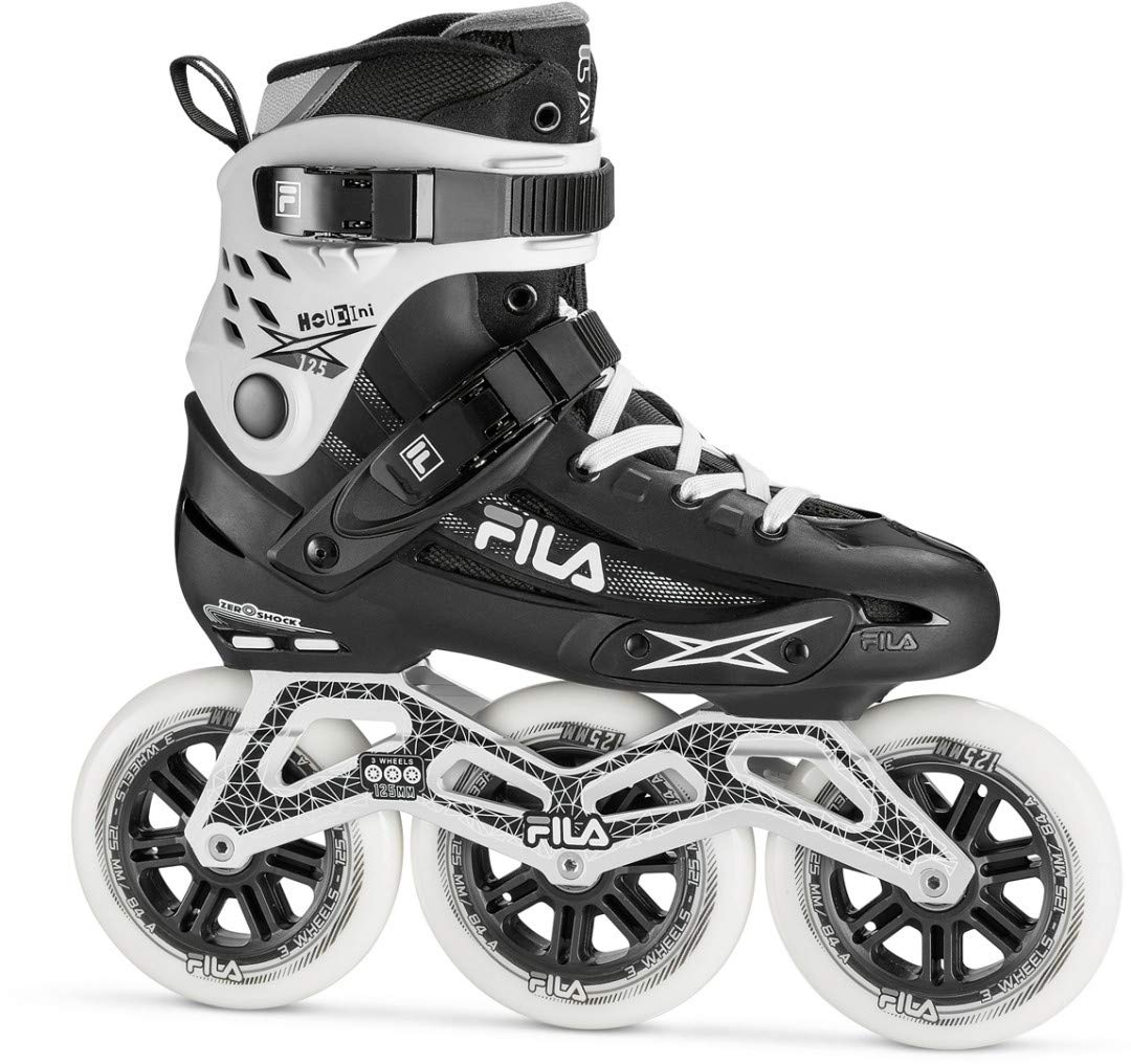 FILA SKATES Houdini 125 Inline Skate 42 BLACK/WHITE, 42 BLACK/WHITE
