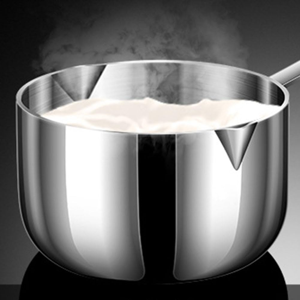 Edelstahl-Milchtopf, Topf, Sosse, kleine Saucenpfanne, antihaftbeschichtet, 260 ml, 260 Ml