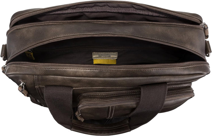 camel active bags Laos Herren Businesstasche Aktentasche 38 x 10 x 30 Brown, 38 x 10 x 30 Brown