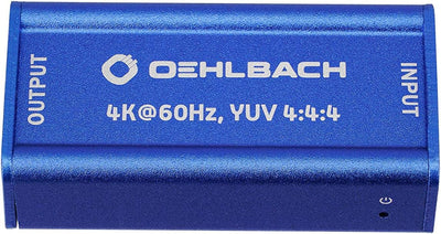 Oehlbach UltraHD Repeater (HDMI Signalverstärker für UltraHD Signale, HDR, Dolby Vision, 4K mit 60Hz